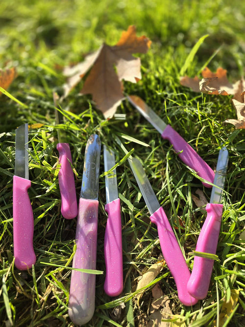 10'lu Set Plastik Simli Saplı Sebze Meyve Oyma Bıçağı